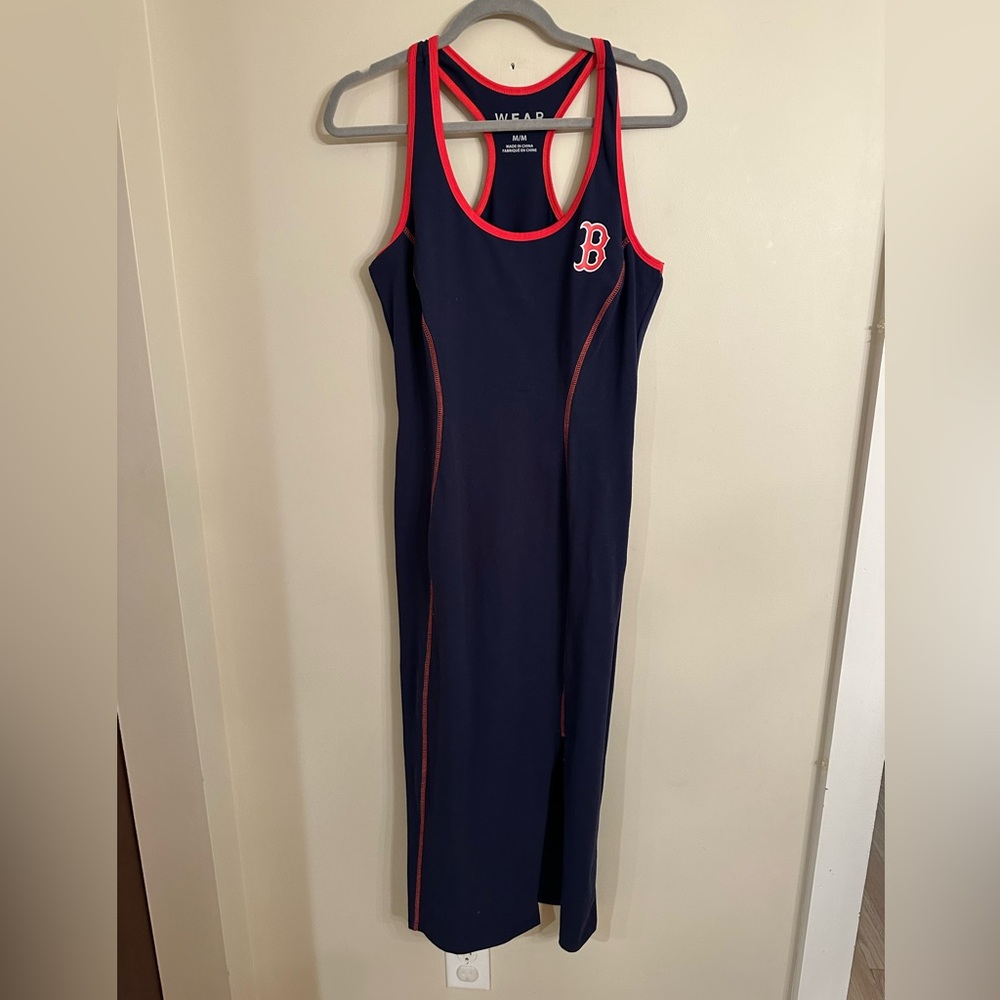 Women's WEAR by Erin Andrews BOSTON Red Sox Tank Midi Dress